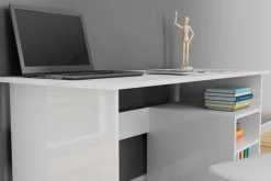 Elegancia Skrivebord 120 cm med Oppbevaring 2 Hyller