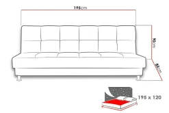 Enduro Sovesofa 195x85x90 cm