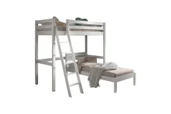 Enkeltseng og matchende sammenrullbar ryggelamellbunn Pino Mezzanine 90 x 200 cm