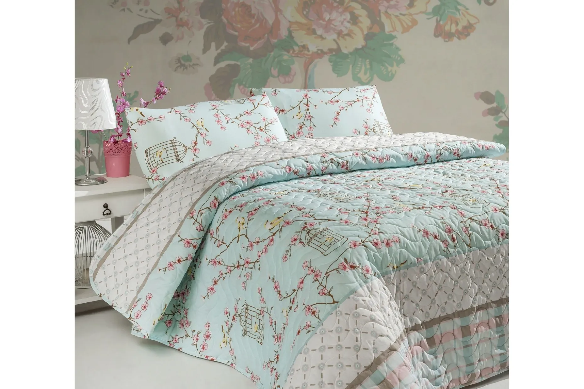 Eponj Home Sengeteppe Enkelt 160x220+Putetrekk Quiltet