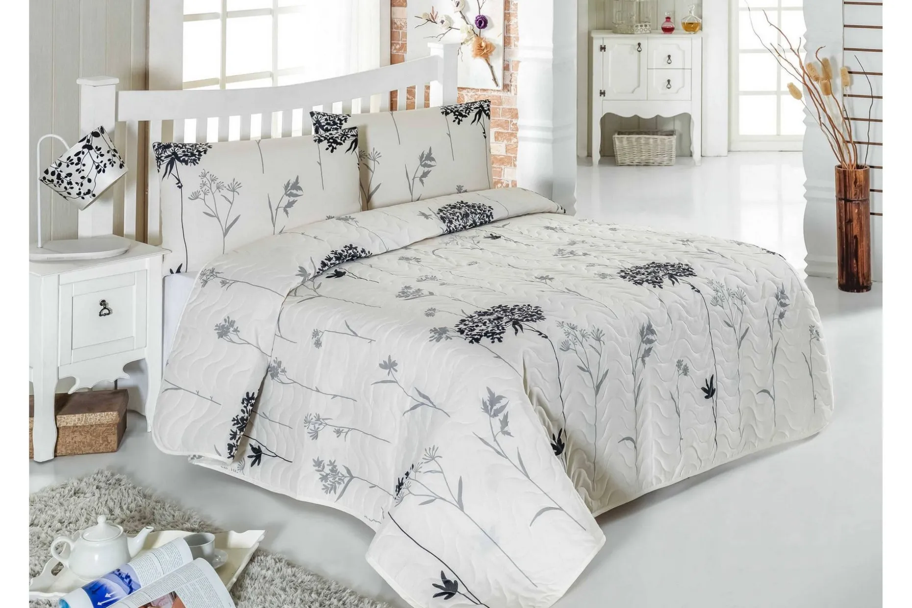 Eponj Home Sengeteppe Enkelt 160x220+Putetrekk Quiltet