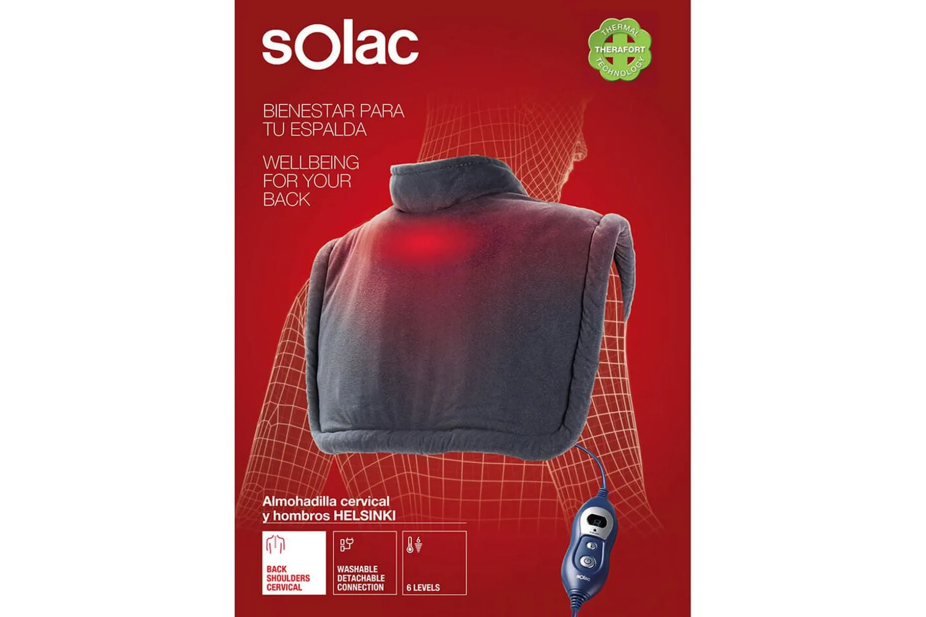 Ergonomisk Varmepude Solac Helsinki Nakke & Skuldre