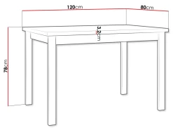 Ericka Spisebord 120 cm Rektangulær