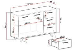 Escaldes Kommode 138,5 cm