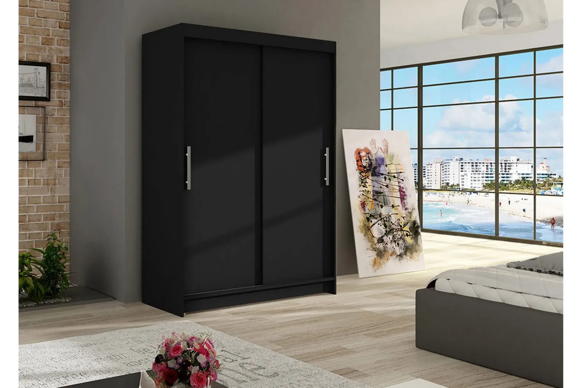 Estella Garderobe 120 cm Skyvedører