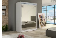 Estella Garderobeskap med Speil 120x200 cm