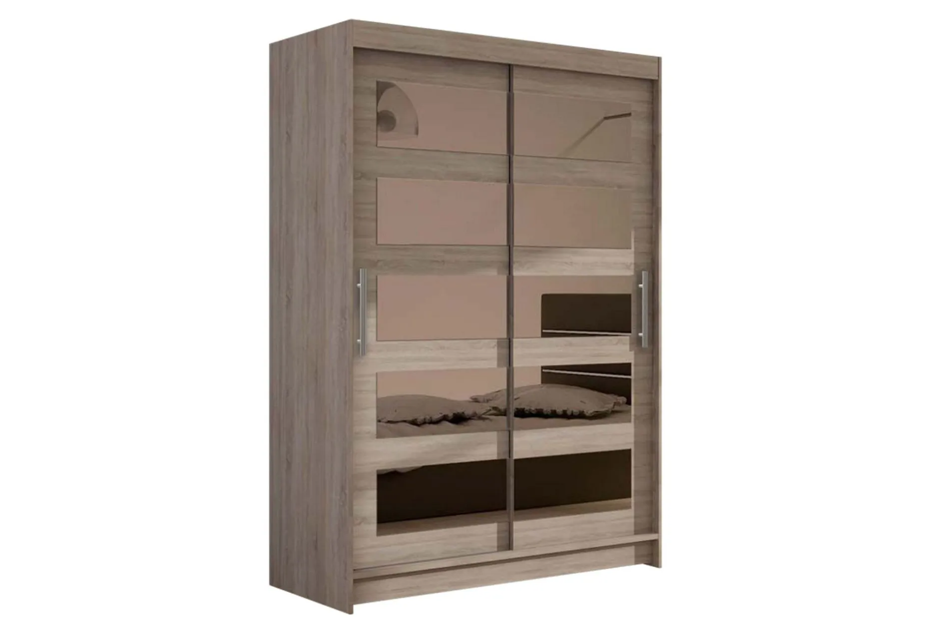Estella Garderobe Skyvedører 5-Delt Speil