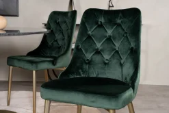 Estelle Spisegruppe 106 cm Rund med 4 Velvet Stoler