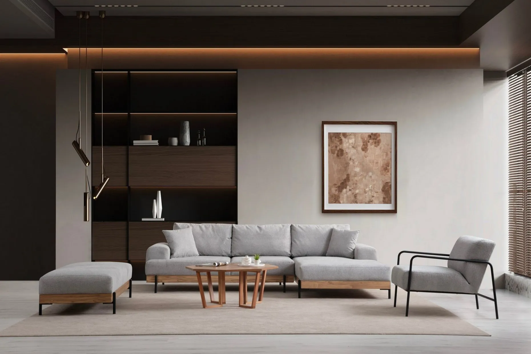 Eti Hjørnesofa 3-seter