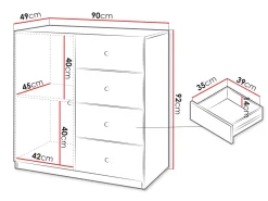 Fayric Kommode 90 cm