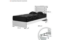 Feldene Sengeramme 90x200 cm