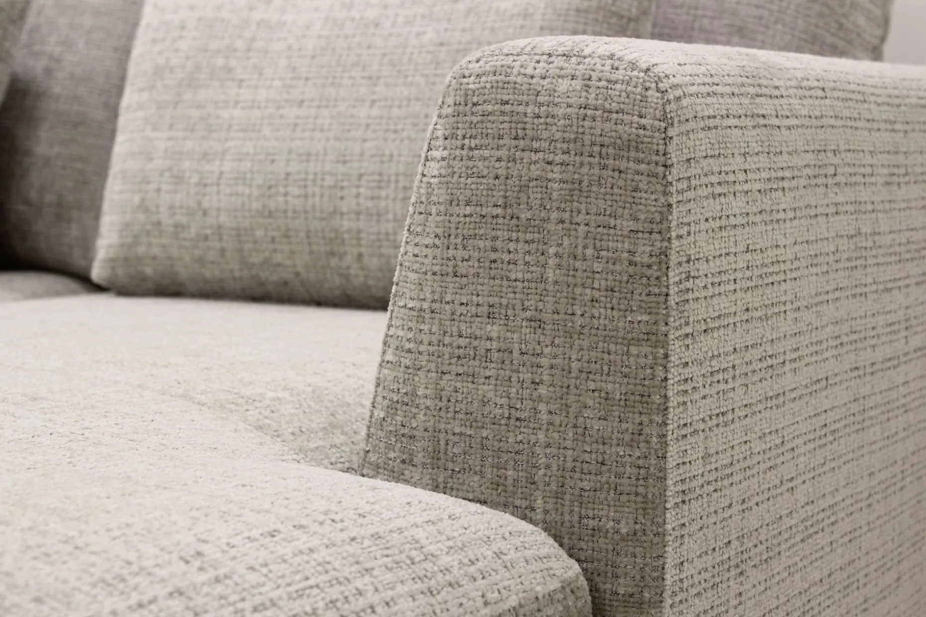 Florenz 4-seters Venstrevendt U-formet Sofa med Divan og Sjeselong i Chenille