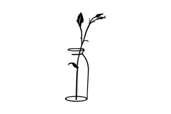 Flower In The Vase Veggdekor
