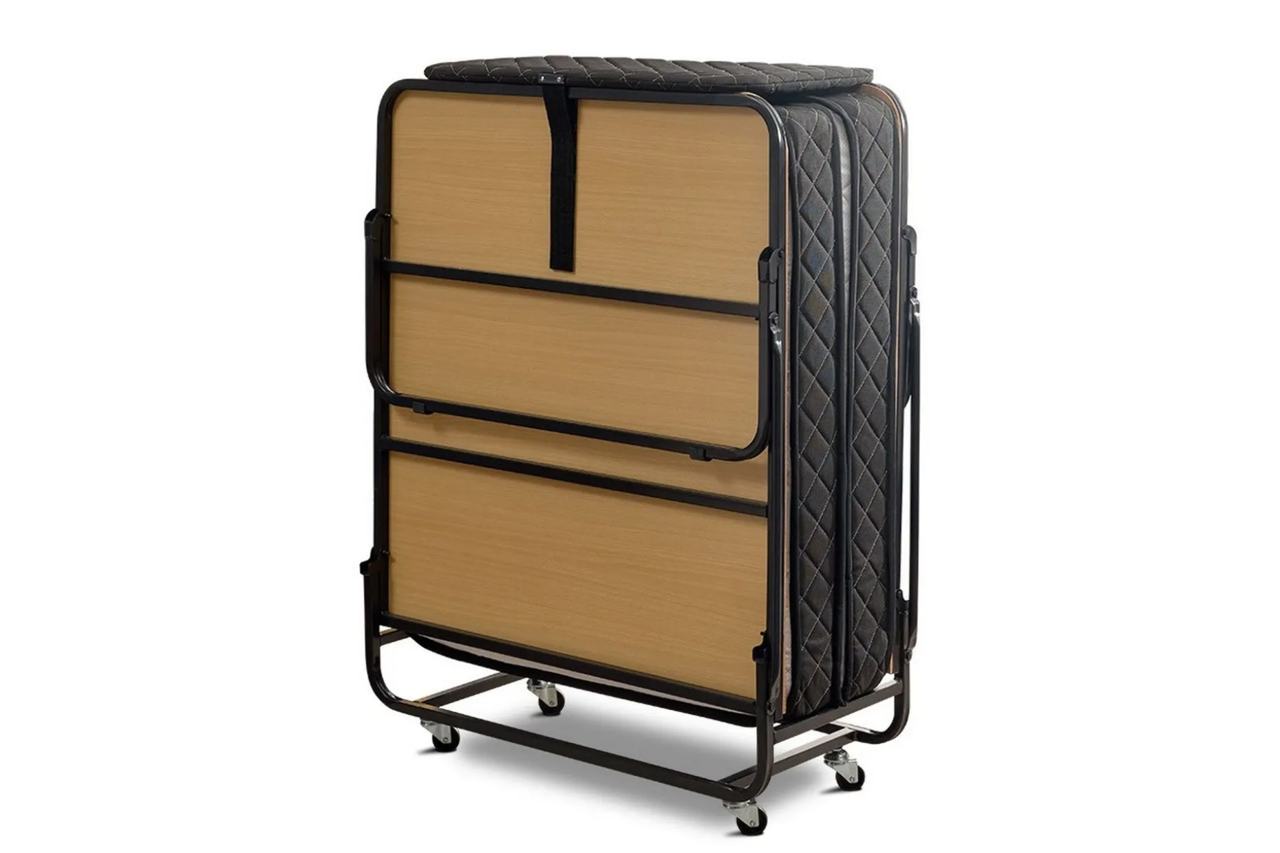 Folding Bed Hvit|Svart
