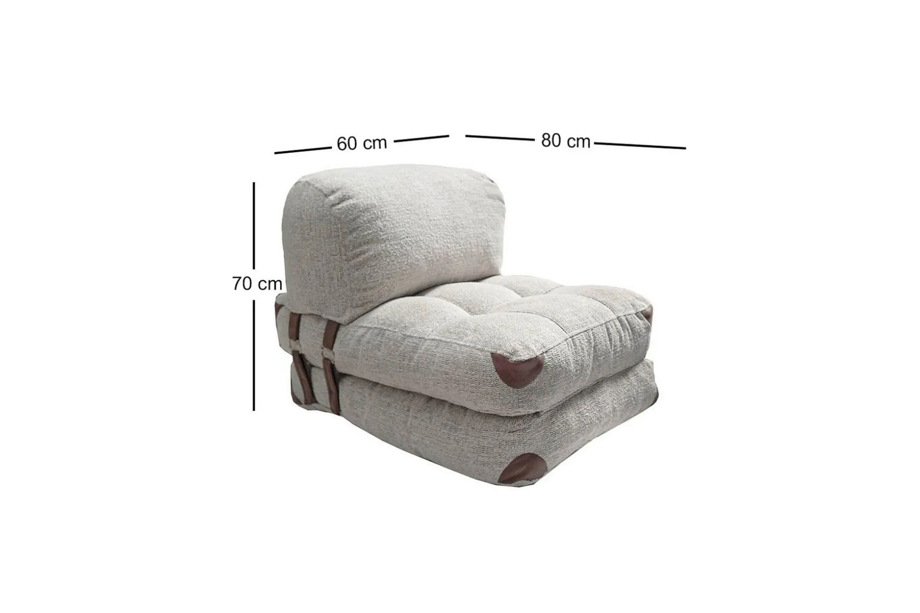 Fold Teddy Sovesofa Grå