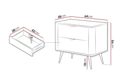 Forba Nattbord 64 cm
