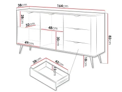 Forba skjenk 164 cm