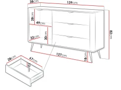 Forba skjenk 139 cm