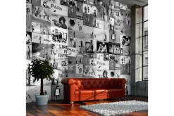 Fototapet Banksy Grey Collage 50x1000
