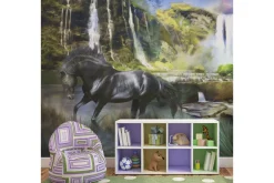 FOTOTAPET Horse Sky Blue Waterfall 200x154