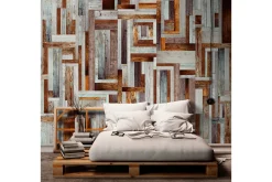Fototapet Labyrinth Of Wooden Planks 50x1000