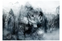 Fototapet Mountain Predator Black And White 300x210