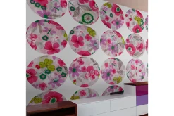 Fototapet Pink Meadow Circle 50x1000