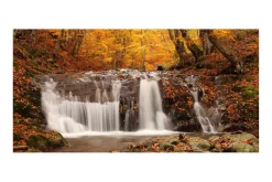 Fototapet XXL Høstlandskap Foss I Skogen 550x270