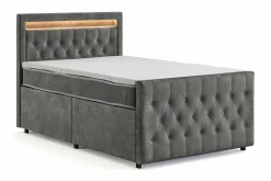 Franco Light komplett sengesett med oppbevaring LED-belysning 120x200 cm