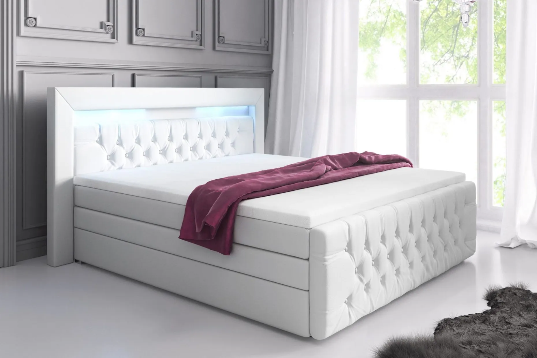 Franco Lyx Sengepakke 160x200 LED-belysning