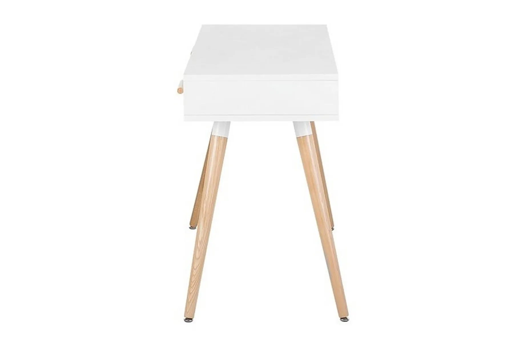 Frisange Skrivebord 120 cm med Oppbevaring 2 Skuffer + Hylle