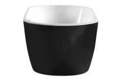 Frittstående badekar 170 x 80 cm oval svart NEVIS