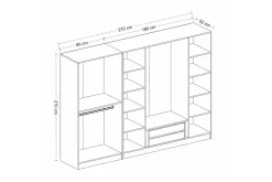 Fruitland Garderobe 270 cm
