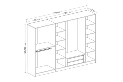 Fruitland Garderobe 270 cm