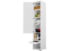 Förvaringsskåp White High gloss 45x46x217