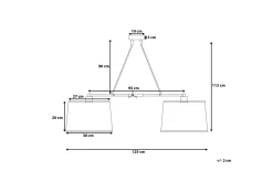 Fucino Taklampe 30 cm