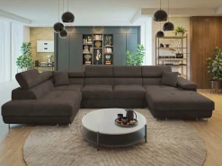 Gabina 5-seters U-formet sovesofa med divan og sjeselong