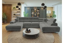Gabina Sofa med Divan og Sjeselong 4-seter