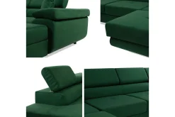 Gabina Sofa med Divan og Sjeselong 4-seter