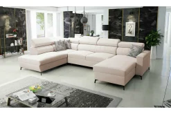 Galbally 5-sits Hörnbäddsoffa Beige
