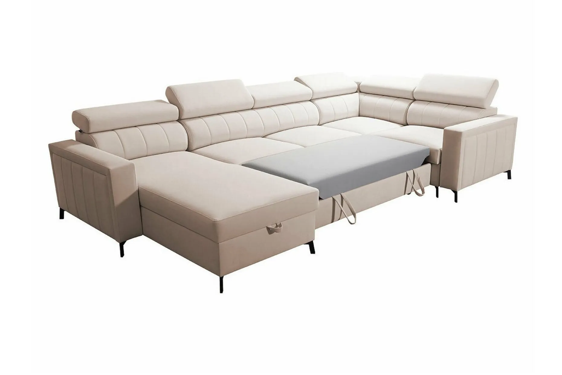 Galbally 4-sits Hörnbäddsoffa Dark blue