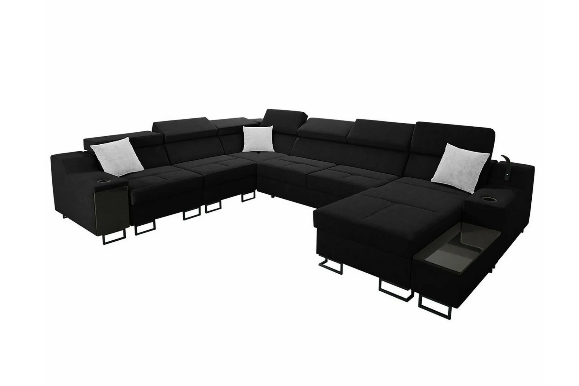 Galbally 5-sits Hörnsoffa Black