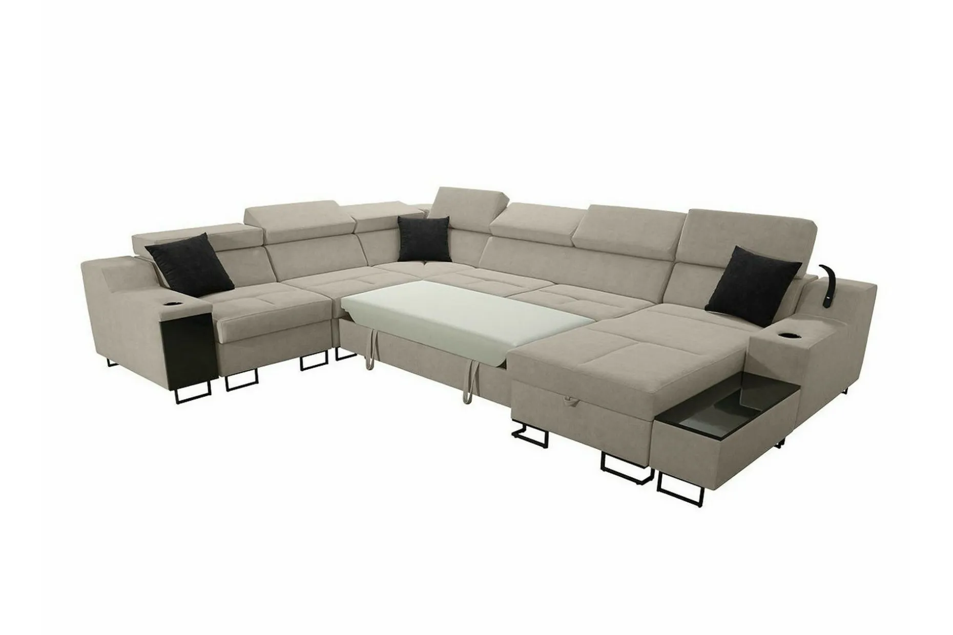 Galbally 5-sits Hörnsoffa Dark blue