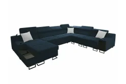 Galbally 5-sits Hörnsoffa Dark blue
