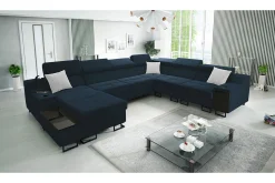 Galbally 5-sits Hörnsoffa Dark blue
