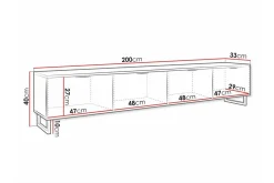 Galbally TV-skåp 200 cm