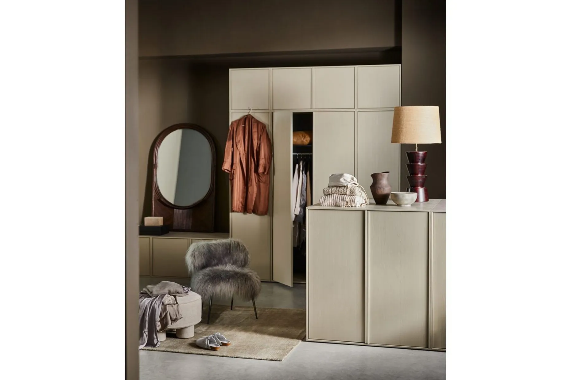 Garderobe Daglig 110x100 cm, Doble dører