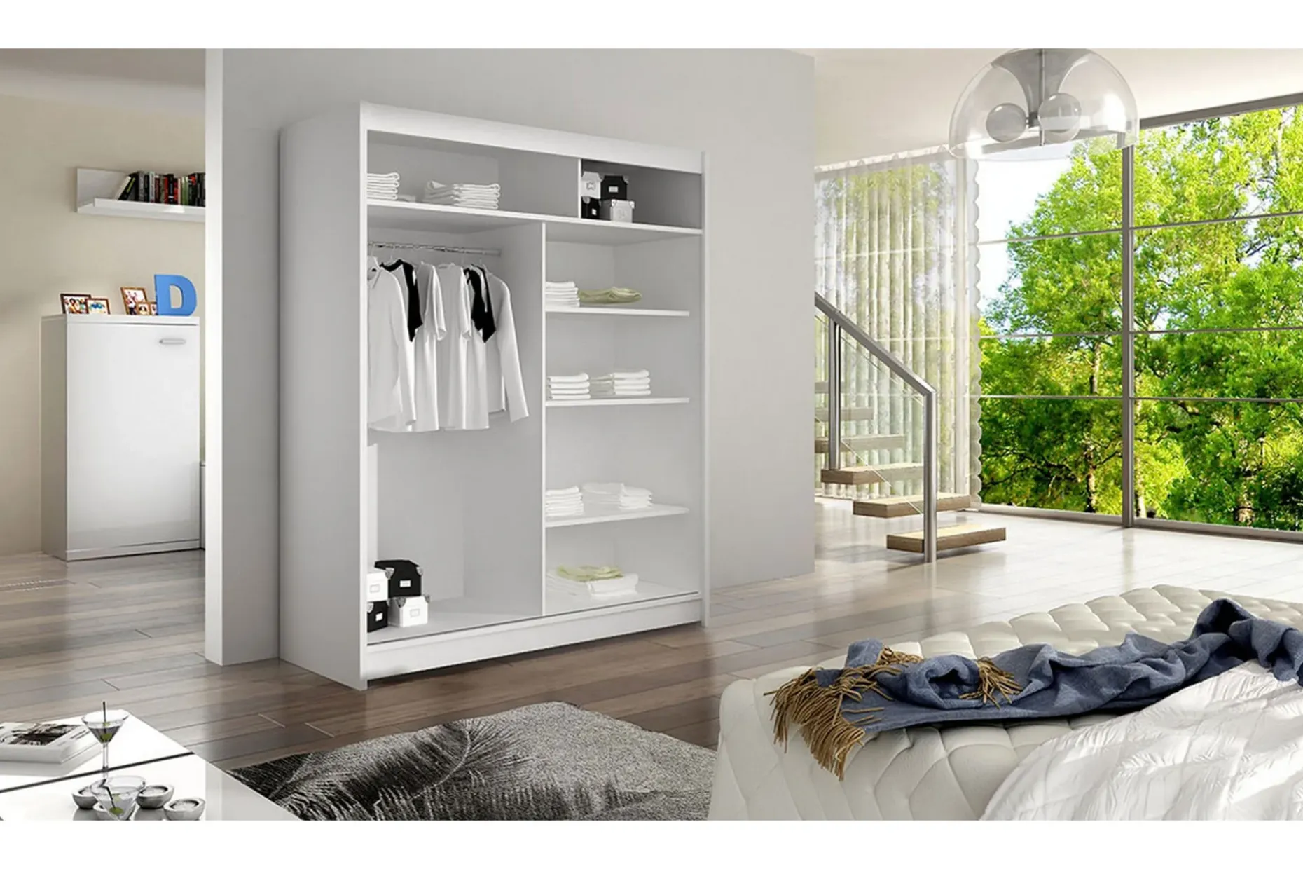 Garderobe Lino LED-belysning