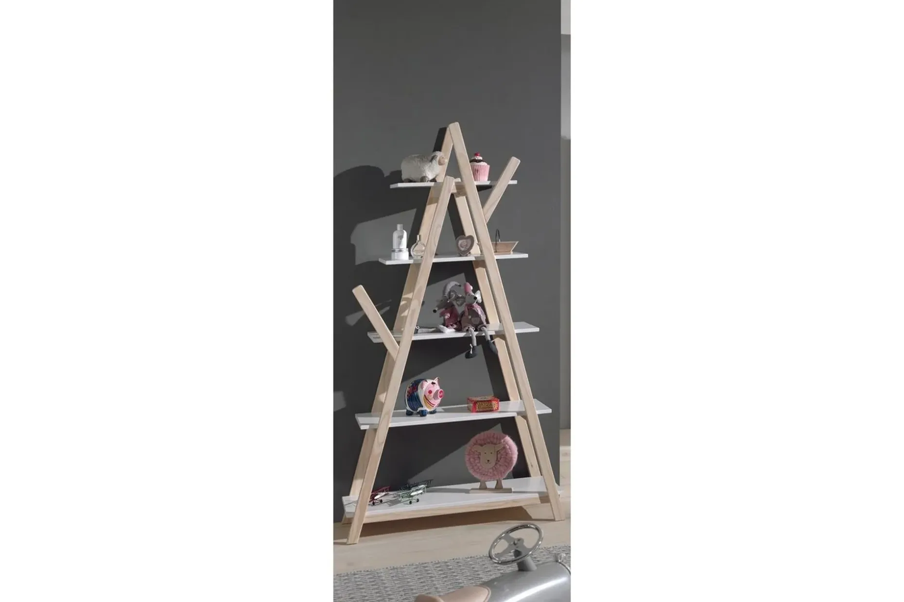 Garderobe med seng nattbord skrivebord bokhylle Kiddy