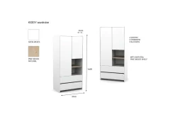 Garderobe med seng nattbord skrivebord Kiddy